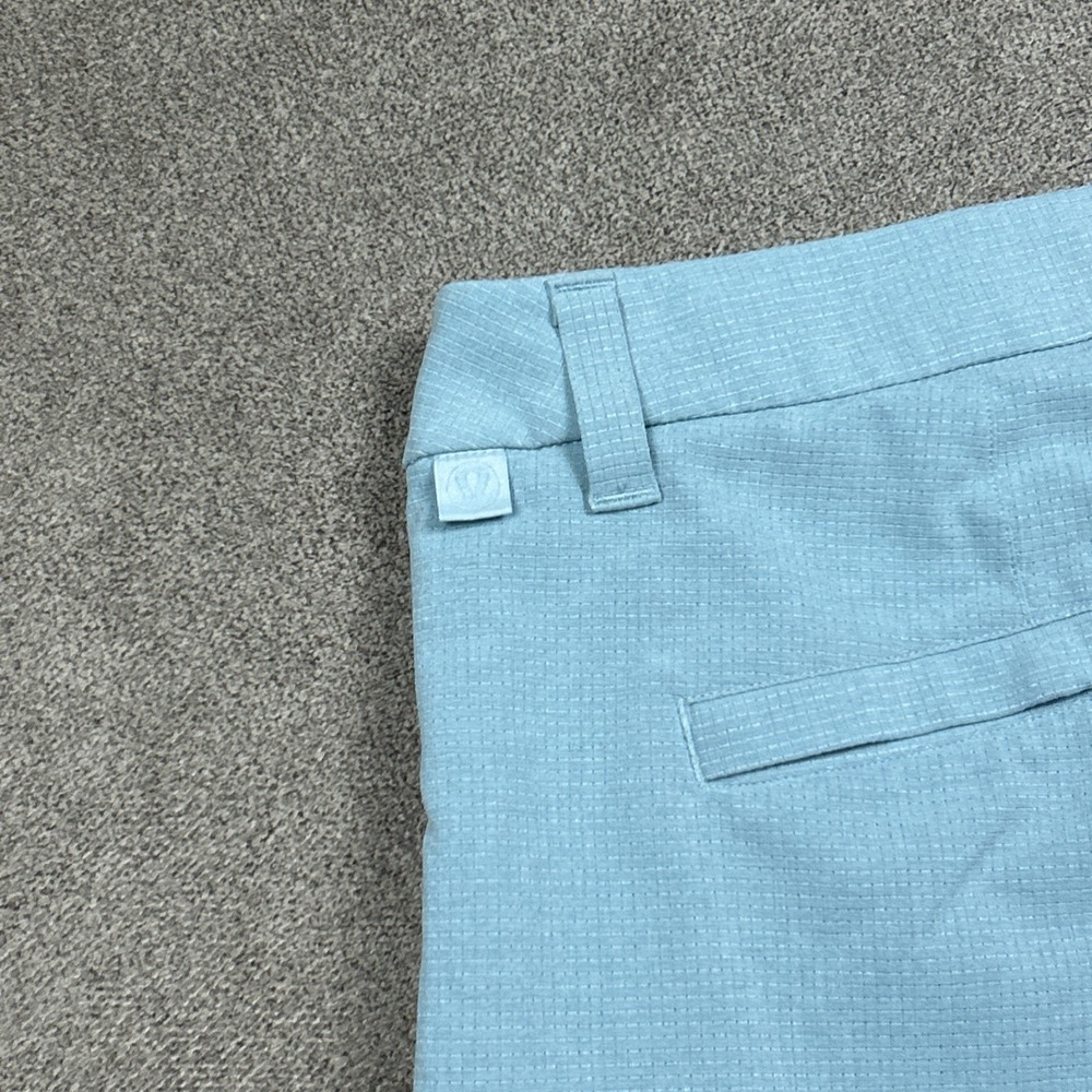 Lululemon Mens Commission Classic-Fit 7" Chino Shorts 36 Blue WovenAir LM7ARWS - Picture 4 of 8